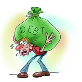debt clipart