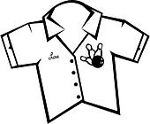 bowling shirt vector