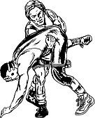 wrestling clipart collection